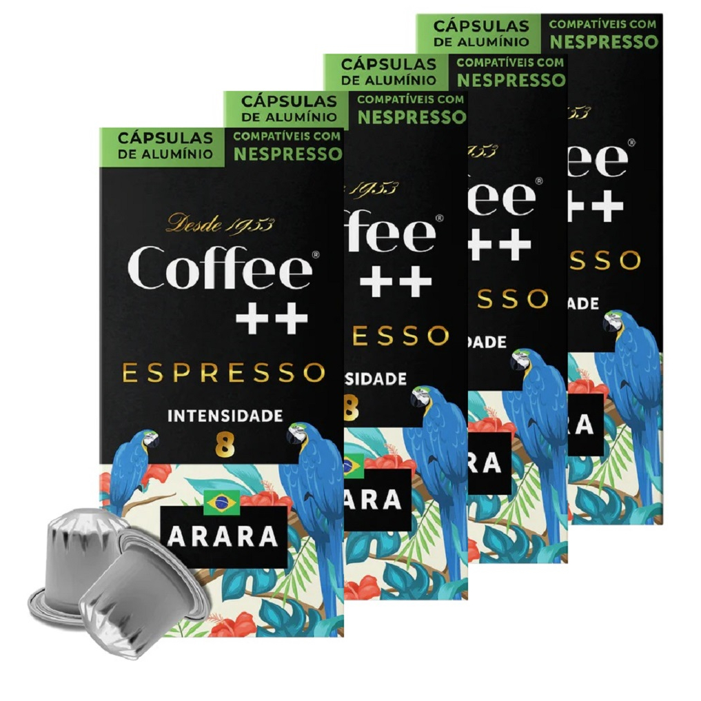 Kit 40 Cápsulas Para Nespresso Café Especial Coffee Mais Arara