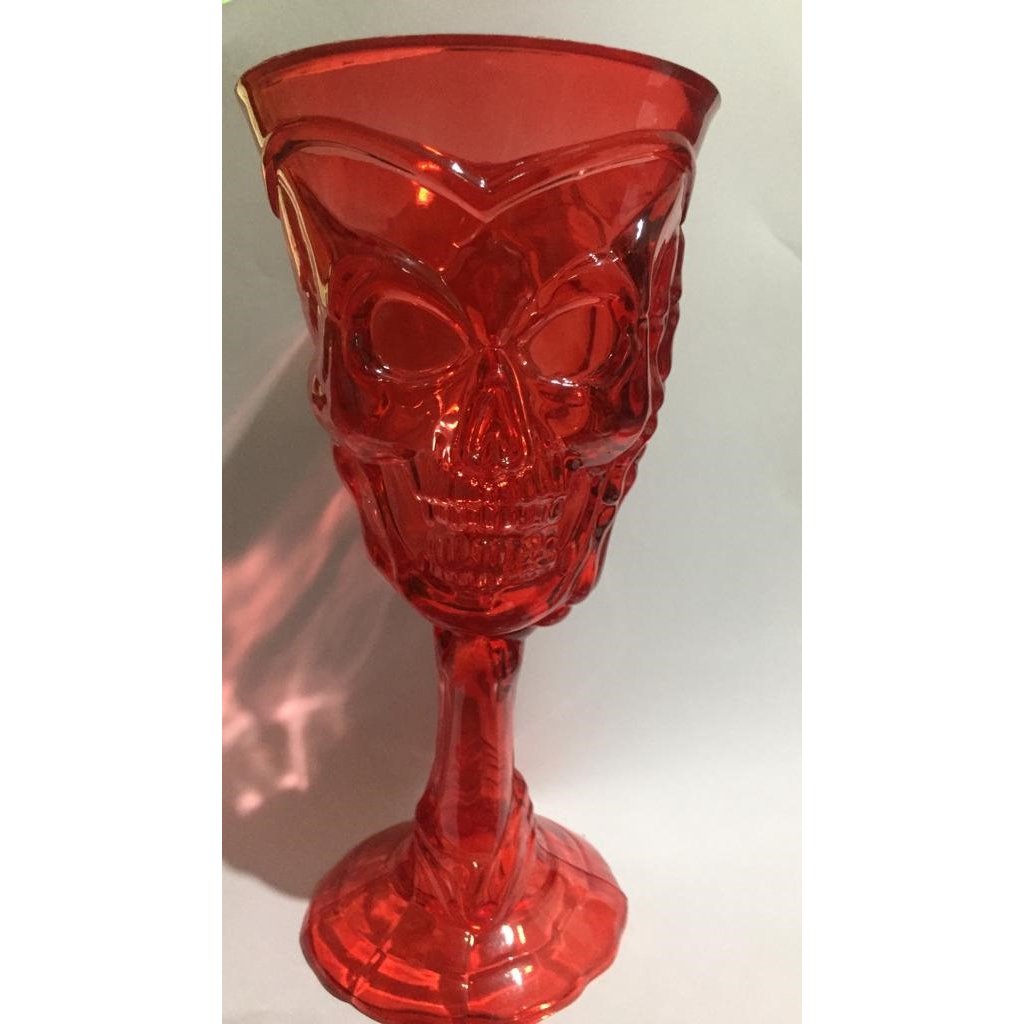 Taça Caveira/Esqueleto Acrílica Halloween