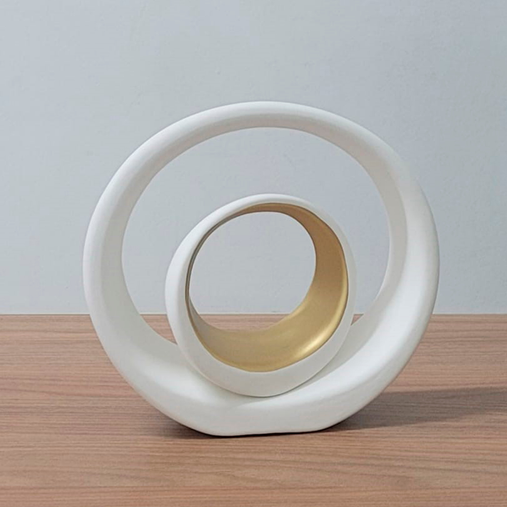 Kit vaso decorativo 2 Peças Trio Dupla Vaso Grande Decorativo para Aparador de Sala Conjunto Objeto Decorativo Cerâmica Decoração Enfeite R