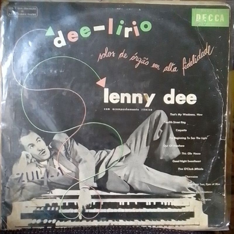 lp vinil - lenny dee e acompanhamento ritmico /samba rock raro