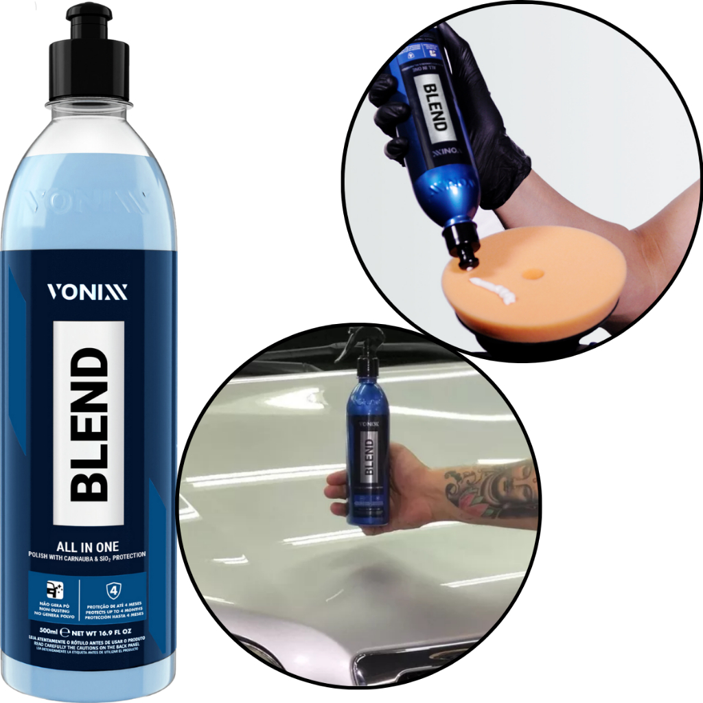 Cera Automotiva Blend All In One C/ Silica Tira Risco Vonixx em Oferta na Shopee