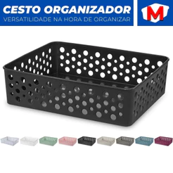 Cesto Organizador Rattan Armario Lavanderia Gaveta M (24x19)