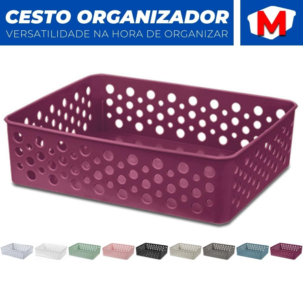 Cesto Organizador Rattan Armario Lavanderia Gaveta M (24x19) — imagem 2 de 2
