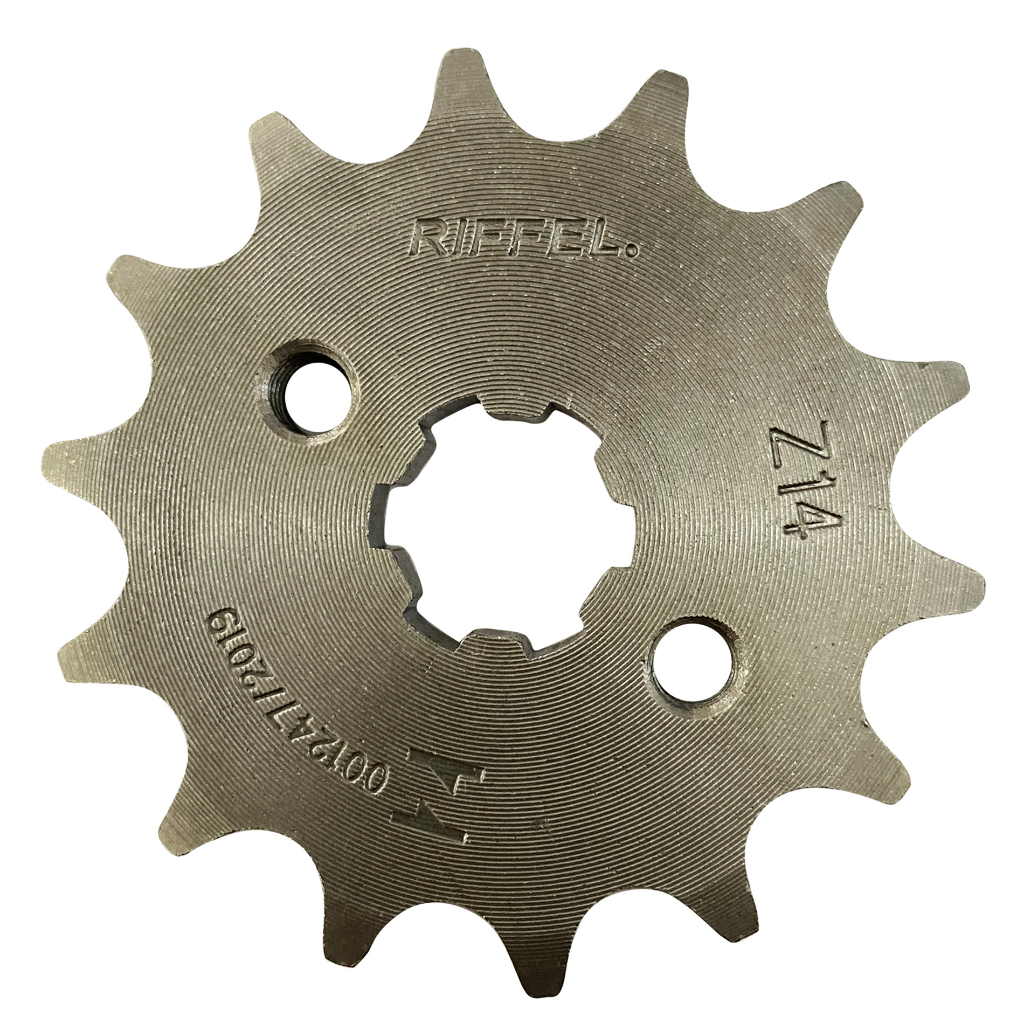 Pinhão 14 Dentes Riffel Titan 160 Fan Start Cg 150 Job Aço 1045