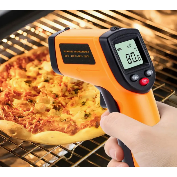 Termômetro Industrial Digital Infravermelho Laser Medição Temperatura Industrial -55ºc até 400ºc