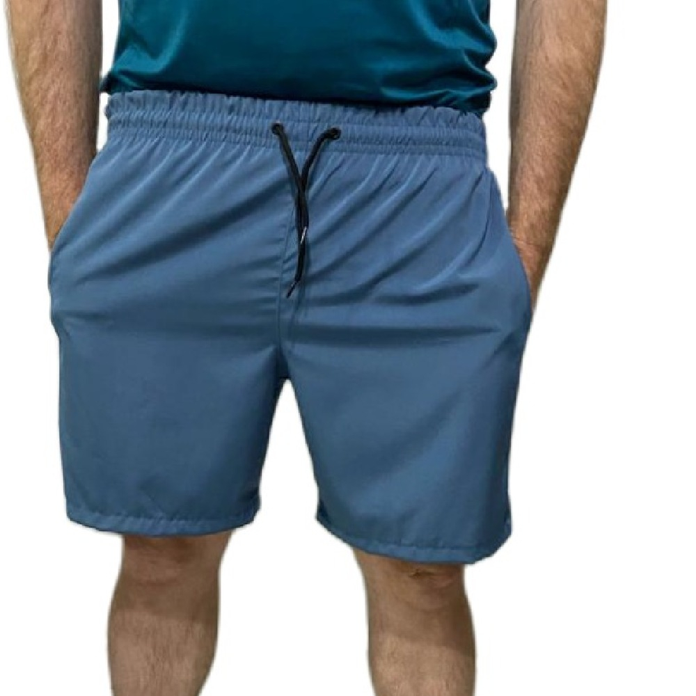 Bermuda Plus Size Short Tactel com Laycra Elastano Grosso Mauricinho Confortável Básico Roupas Moda Praia