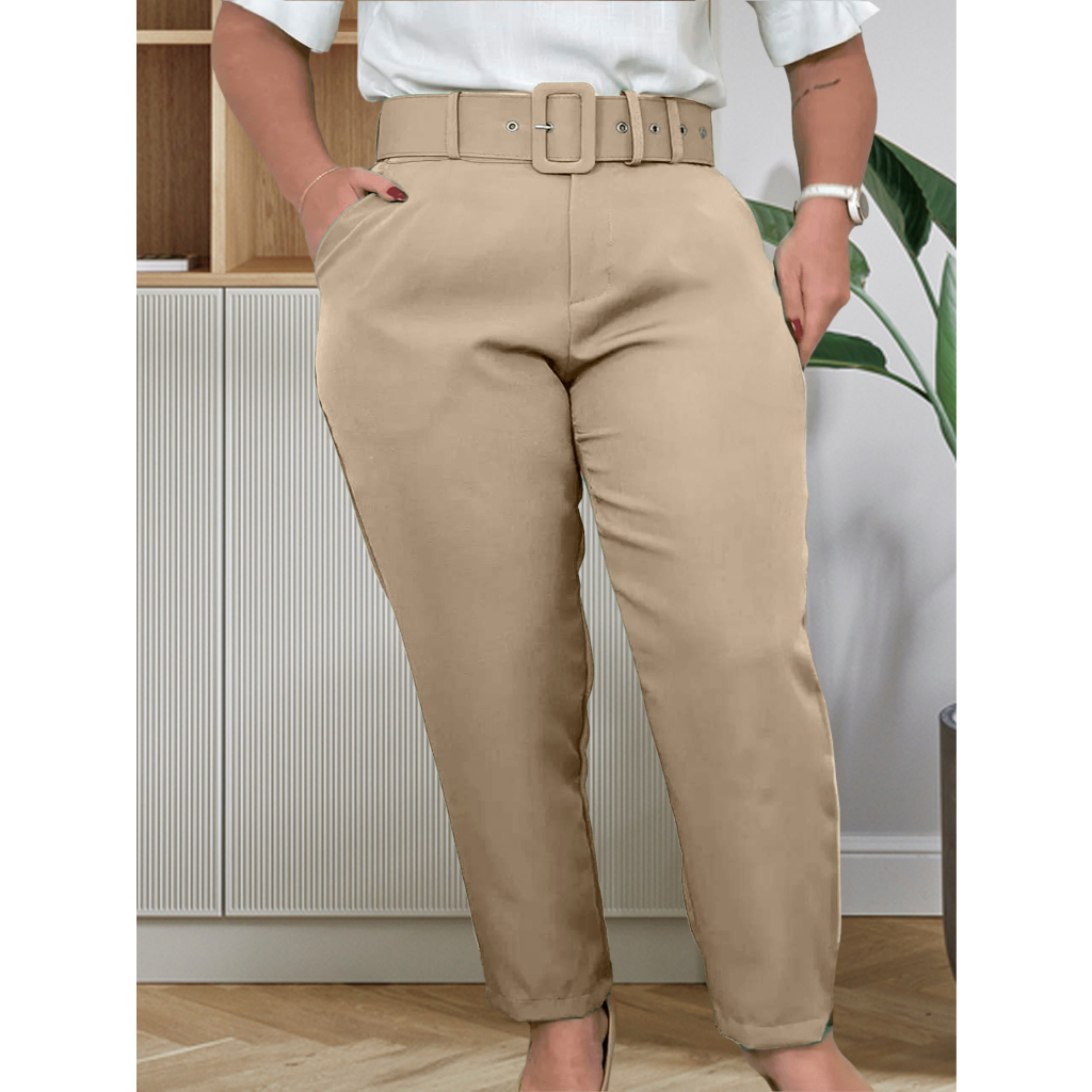 Calça Larga Tipos De CalÇas Sociais Femininas Calça Social Plus