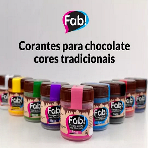 3 UND CORANTE EM PÓ PARA CHOCOLATE CORES PARA BOLOS E DOCES