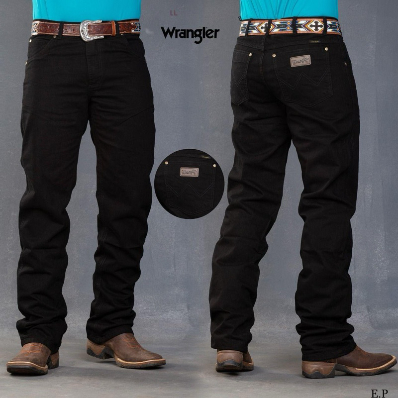 Calça country masculina com bordado no bolso rodeio festa Luan pereira country