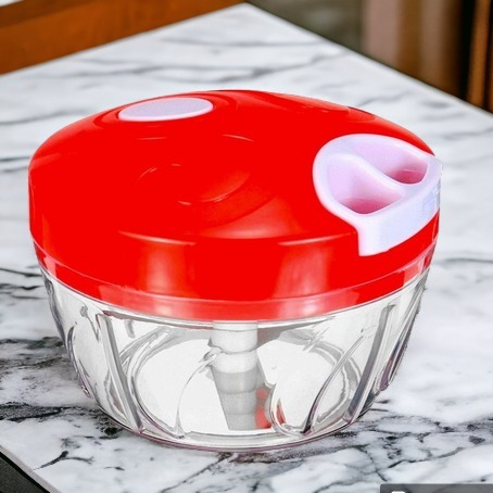 Imagem Mini Processador Triturador De Alimentos Manual Alho 500Ml