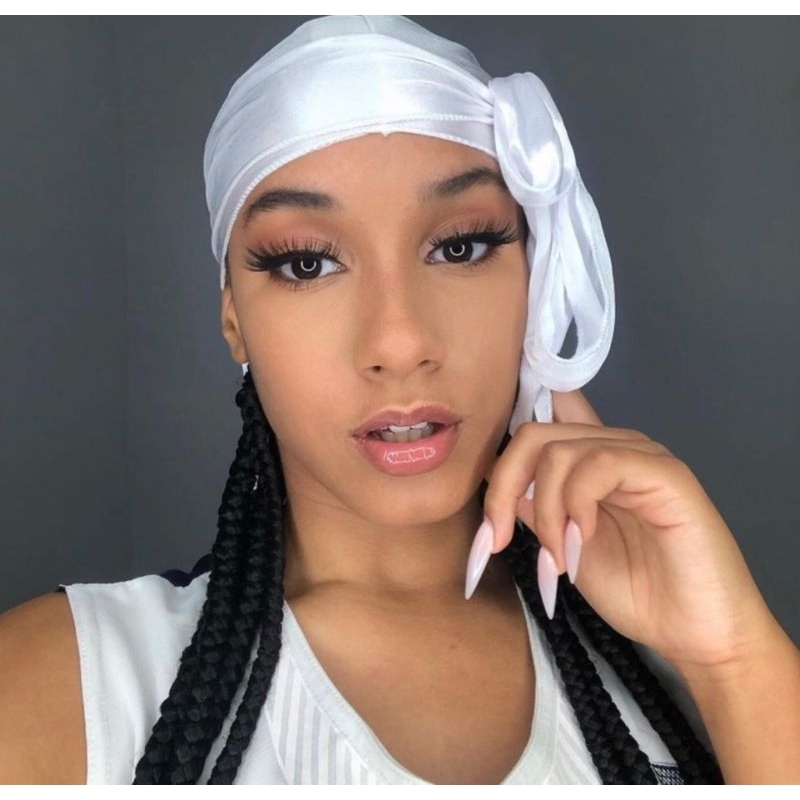 Durag Bandana Silky Dureg para Waves Dread e Tranças em Oferta na Shopee