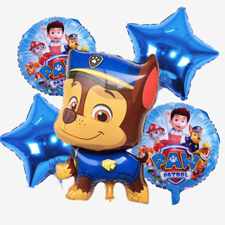 Kit 5 Balão Patrulha Canina Chase 2 + Balão Redondo+ Estrela Metalizados em Oferta na Shopee