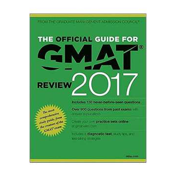 The Official Guide For Gmat Review 2017
