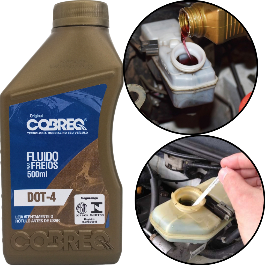 Fluido de Freio Dot 4 500ml Original Cobreq Linha Geral