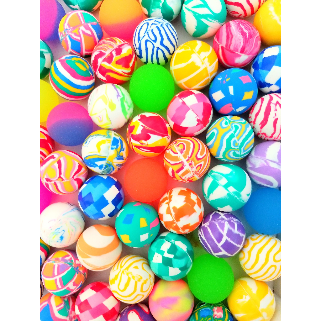 Bolinha Pula Pula 27mm  Colorida Pacote Com 50 Bolinhas Para Maquina  Vending Machine. em Oferta na Shopee