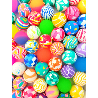Bolinha Pula Pula 27mm  Colorida Pacote Com 50 Bolinhas Para Maquina  Vending Machine. em Oferta na Shopee