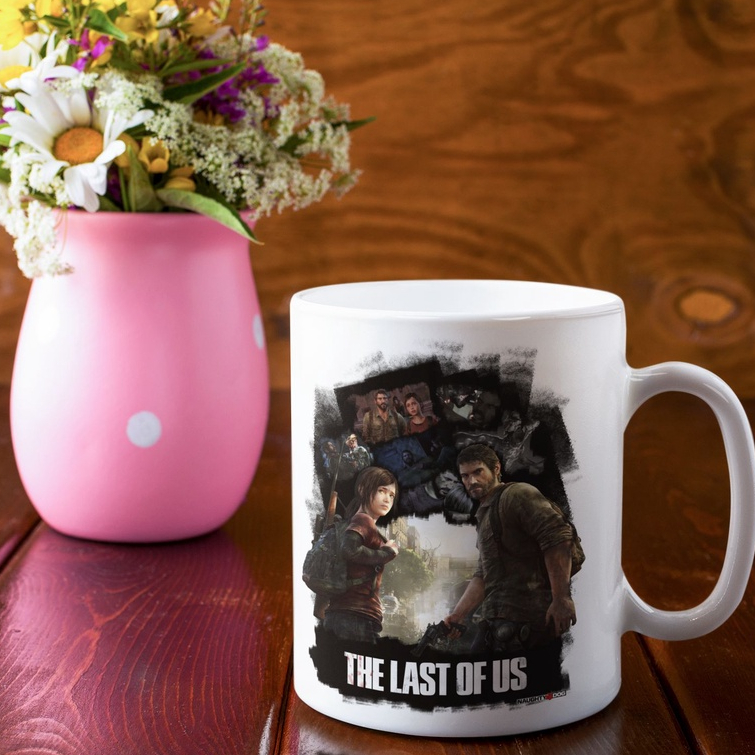 Caneca Game The Last Of Us Art Capa Jogo Playstation Ps4 Porcelana Café Chá