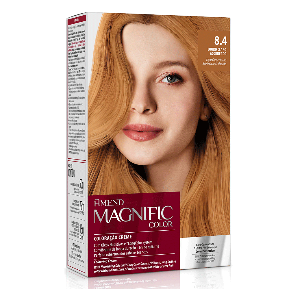 Amend Coloração Magnific Color 8.4 Louro Claro Acobreado