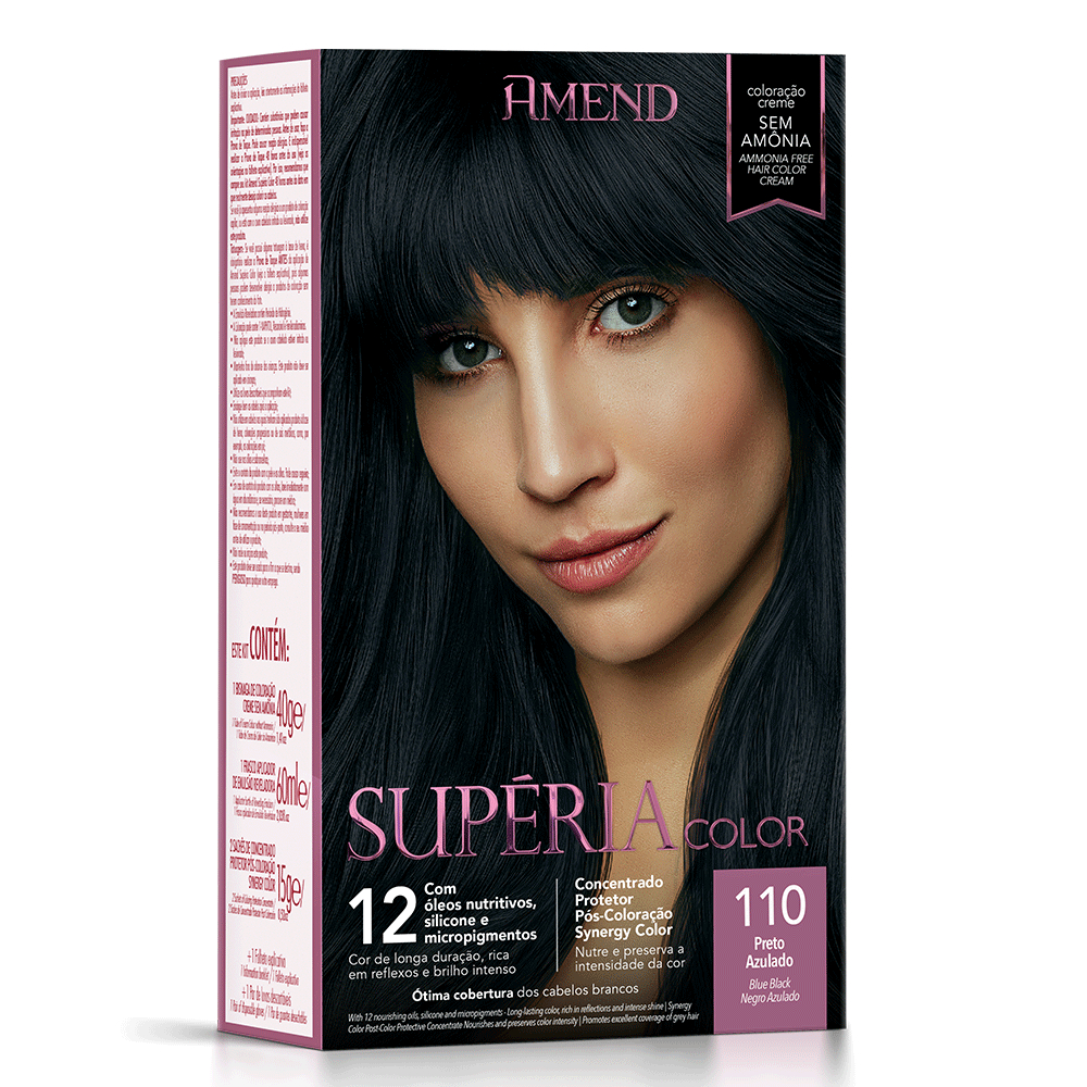 Amend Kit Tonalizante Supéria Color 110 Preto Azulado