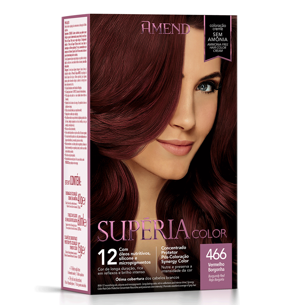 Amend Kit Tonalizante Supéria Color 466 Vermelho Borgonha