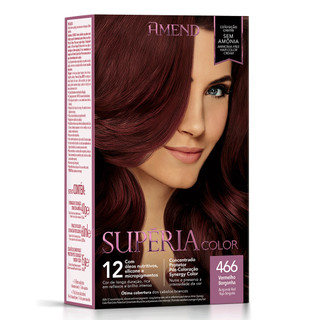 Amend Kit Tonalizante Supéria Color 466 Vermelho Borgonha em Oferta na Shopee