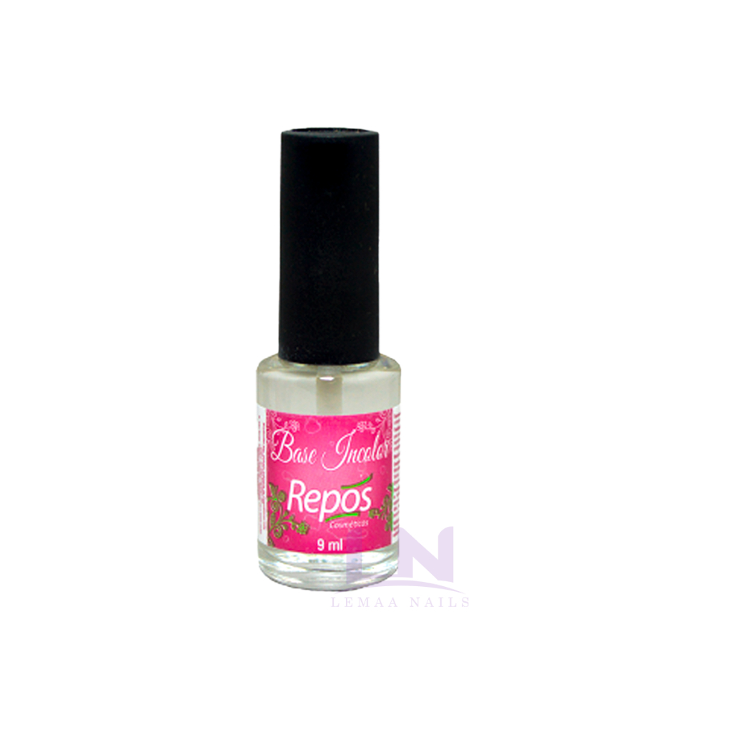 Base Incolor Para Unhas - Brilho Secagem Rápida 9ml Repos