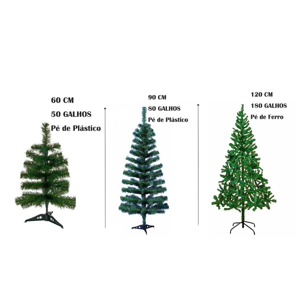 Árvore Natal Modelo Pinheiro  60CM / 90CM ou 120CM natal