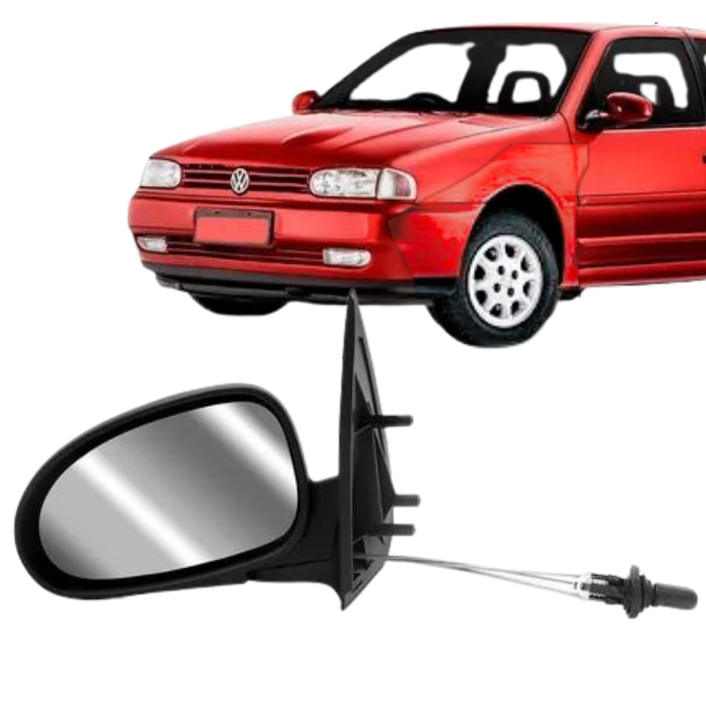 Retrovisor Gol G2 Parati Saveiro Bola 4 portas 1995 1996 1997 1998 1999 com Controle LADO ESQUERDO