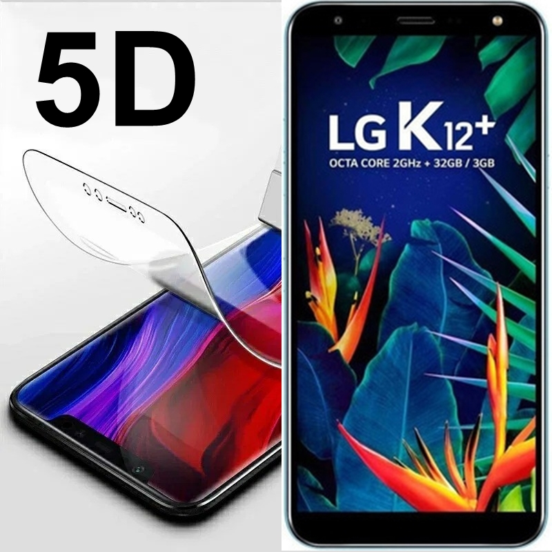 Película nano gel 5D flexível adaptada LG K12 Plus K10 Novo 2017 2016 K10 Alpha 2018 K8 Plus K7 K4 K130f Harmony 2 X4