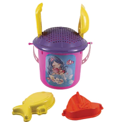 Kit Baldinho Praia Princesas Estilo Barbie Pequeno Com 6 unidades - Certificado Inmetro