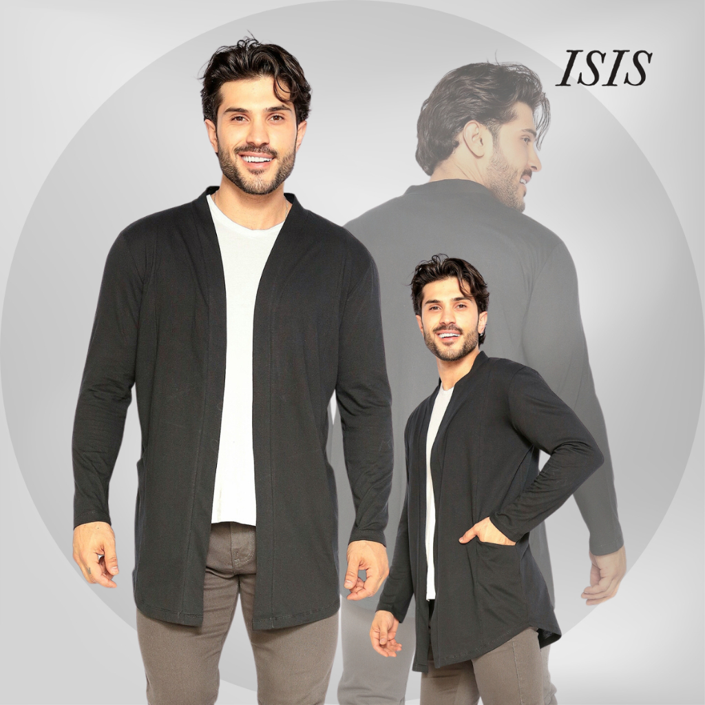 Blazer Cardigan Masculino Sem Touca Blusa de Frio Manga Longa