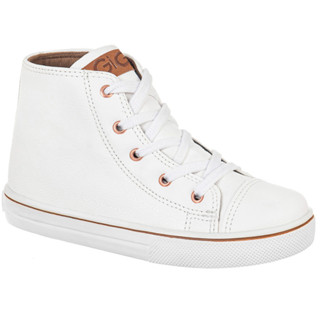 Tenis Infantil GiGiL Teen Feminino Cano Alto Escolar Macio Leve Confortável Cadarço Star Moda Atual