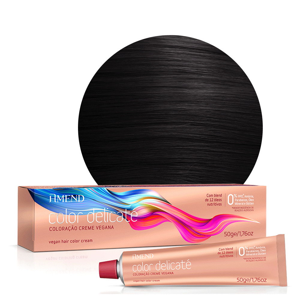 Amend Coloração Color Delicaté 5.0 Castanho Claro 50g