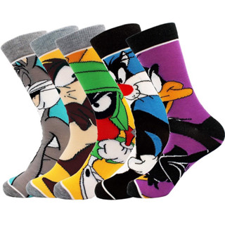 Meia Crossfit cano médio looney tunes