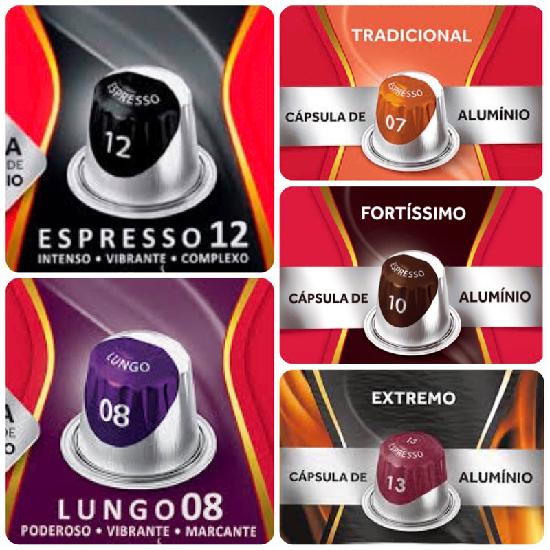KIT 10 Cápsulas p/ Nespresso - MELITTA / BAGGIO / PILÃO / OCTAVIO