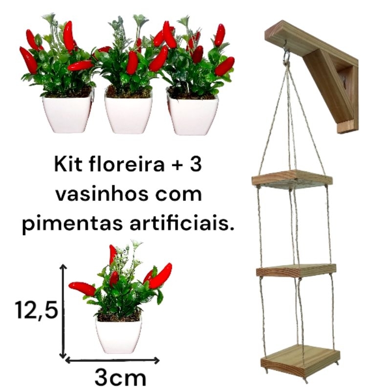 Floreira Vertical de Madeira