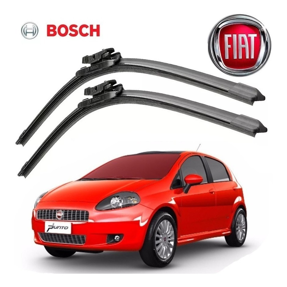 Palheta Aerotwin Original Bosch Fiat Punto 2007 A 2017