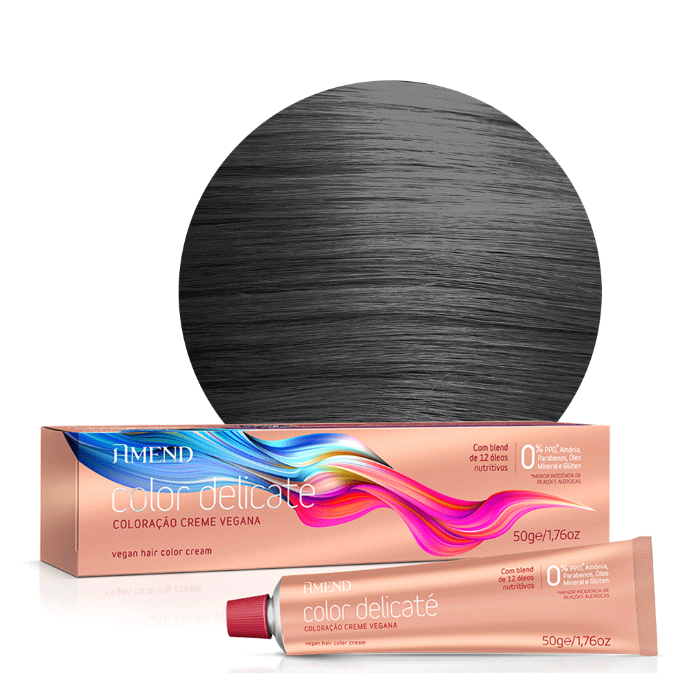 Amend Coloração Color Delicaté 0.1 Cinza Intensificador 50g