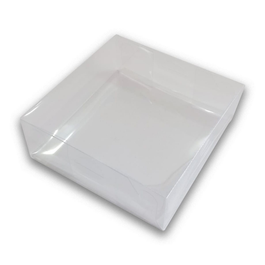 Kit Caixa 11x11x5 cm Caixa para Presente de Acetato Transparente Embala Cristal