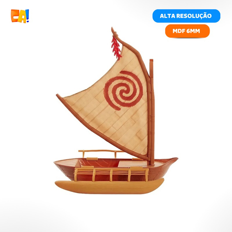 Display de chão MDF 6mm Barco Moana 60cm / 70cm / 80cm / 90cm / 95cm catotens