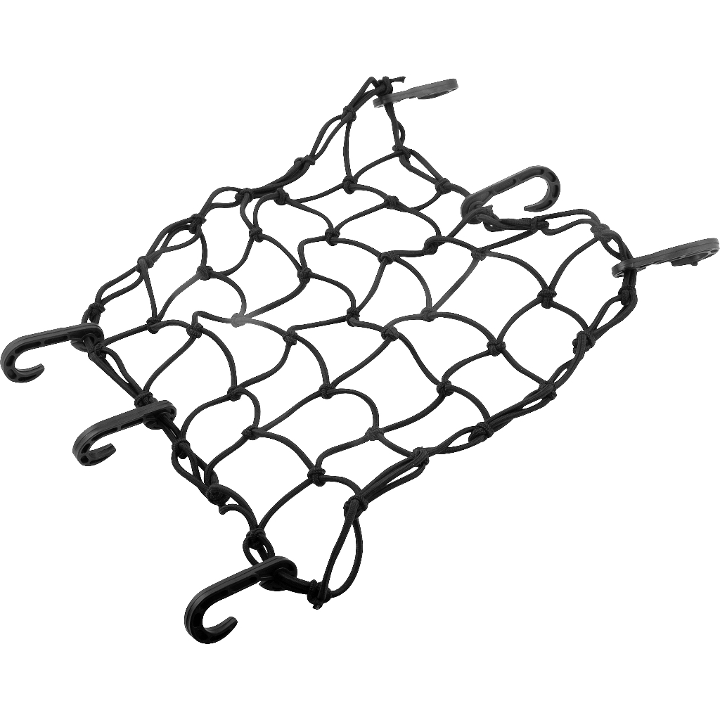 Rede Elástica Aranha 35 cm x 35 cm Preta Moto Capacete Bagageiro - MAGNO