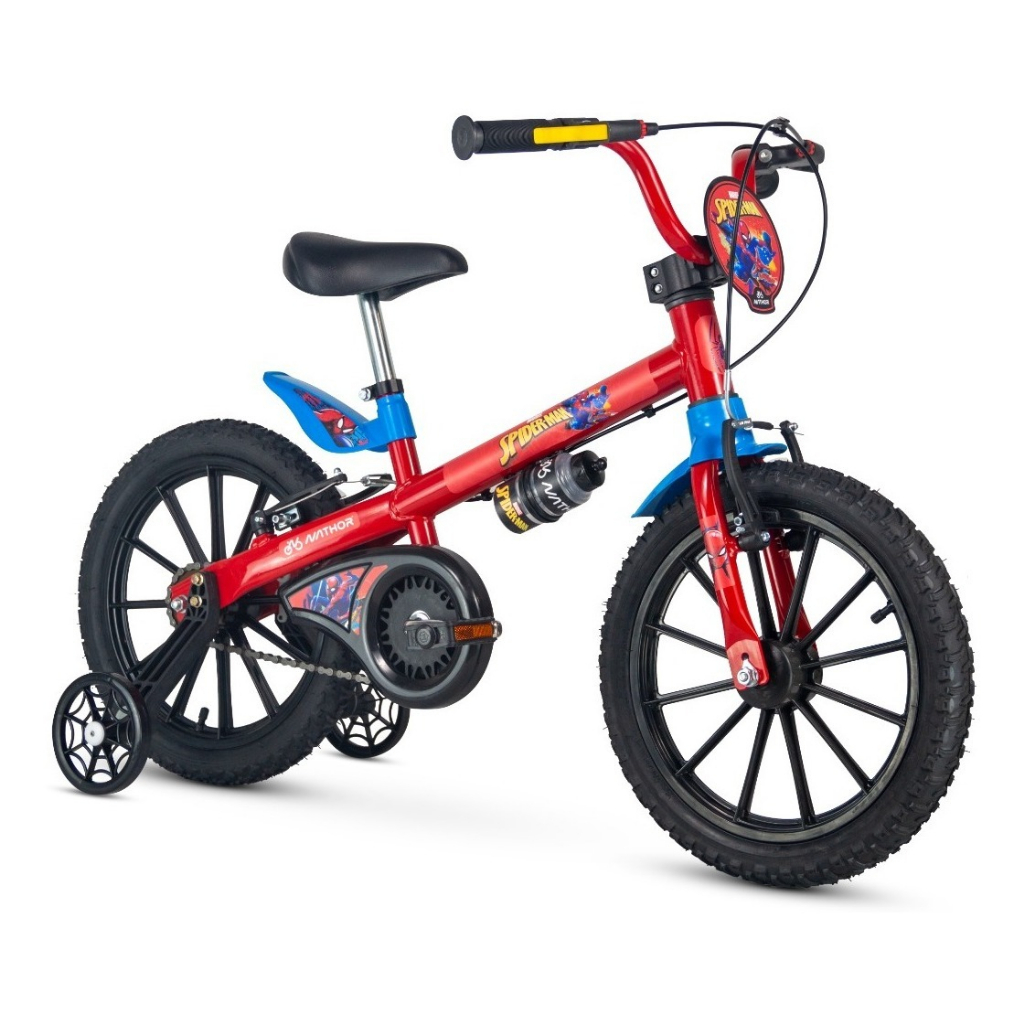 Bicicleta Spider Man Infantil Aro 16 Com Rodinhas Spider Man Nathor Homem Aranha em Oferta na Shopee