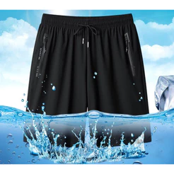 Bermuda Short Masculino Praia 2 Bolsos Zíper Secagem Rápida