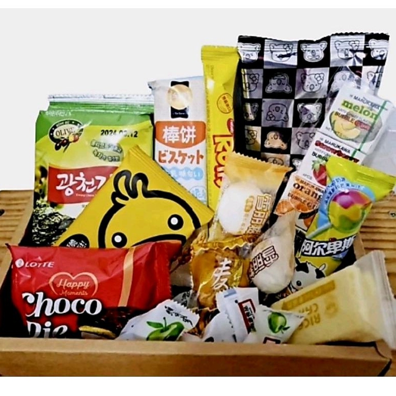 Comida Japonesa Ásia Box Kit Doces Salgadinhos Orientais com Nori Temperado ou Lámen Japonês ou Bebida a Escolher