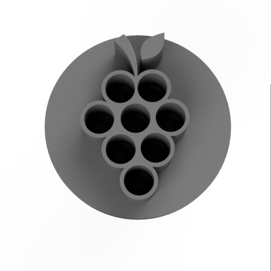 Carimbo para brigadeiro, marcador de docinho desenho de uva uma unidade frutas