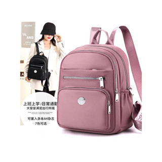 Mochila Feminina Com Estojo de Alumínio Com Textura Bordada Delicada Com Grande Capacidade