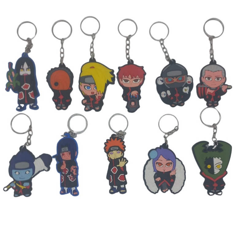 Chaveiro Emborrachado Alto Relevo Personagens N