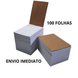 10 Blocos com 100 folhas para Anotação Rascunho Comanda Bar Restaurante Loja Supermercado Artesanato sem pauta em Oferta na Shopee