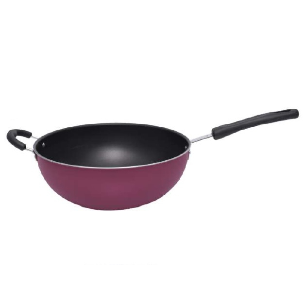 Imagem Panela Wok Antiaderente Grande Profissional 32Cm  Docesar
