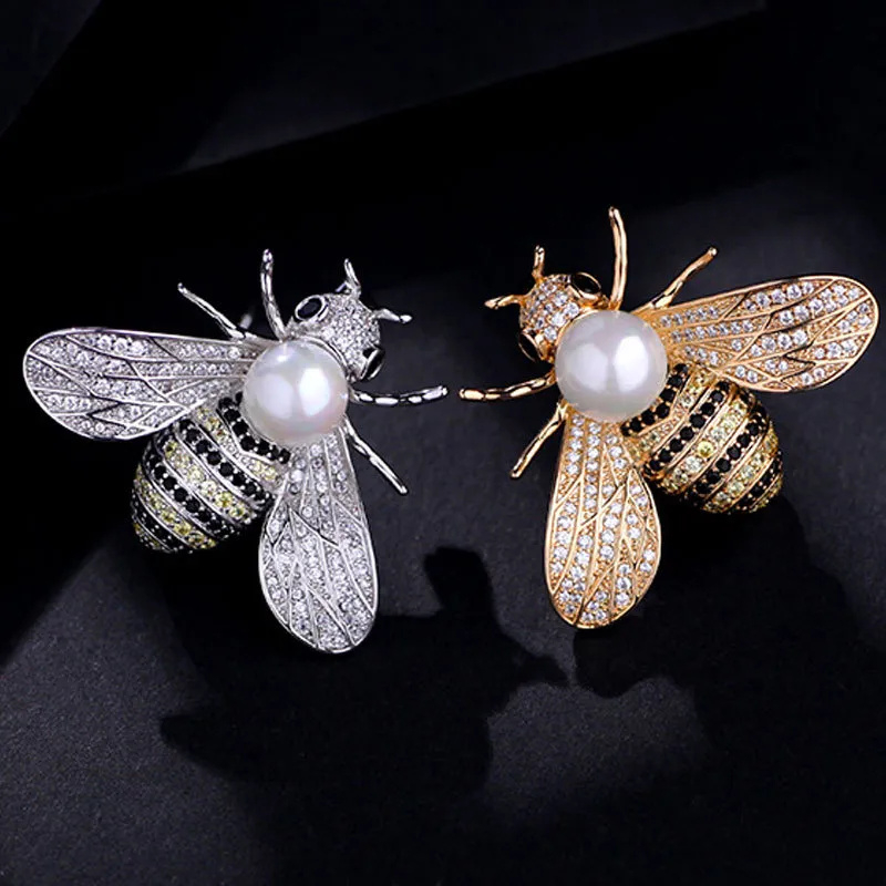 12 Broche Mulheres Delicado Little Bee Broches Pin Strass Cristal